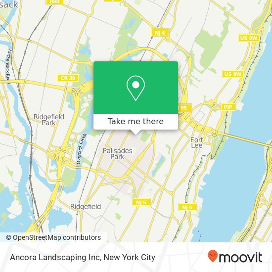 Ancora Landscaping Inc map