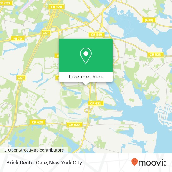 Brick Dental Care map