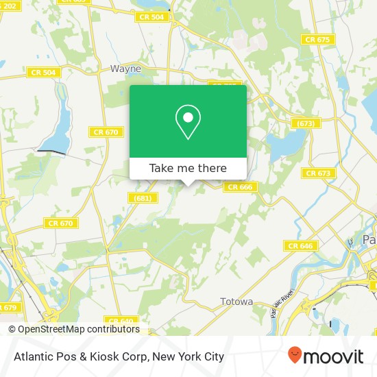 Atlantic Pos & Kiosk Corp map