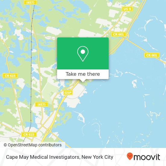 Cape May Medical Investigators map