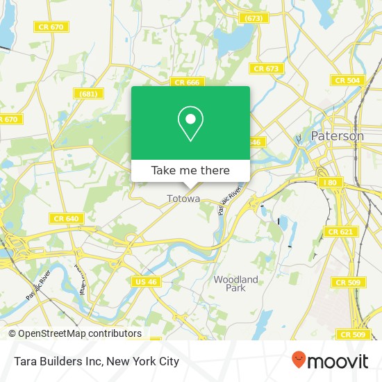 Tara Builders Inc map