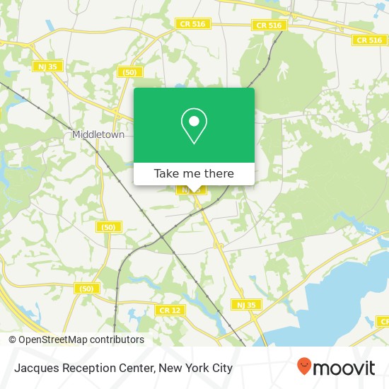 Mapa de Jacques Reception Center