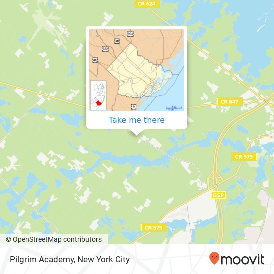 Mapa de Pilgrim Academy