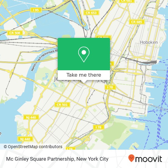 Mc Ginley Square Partnership map