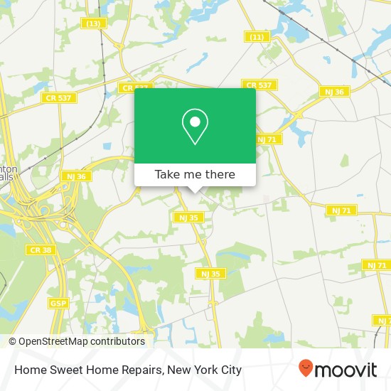 Home Sweet Home Repairs map