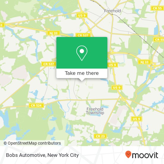 Mapa de Bobs Automotive