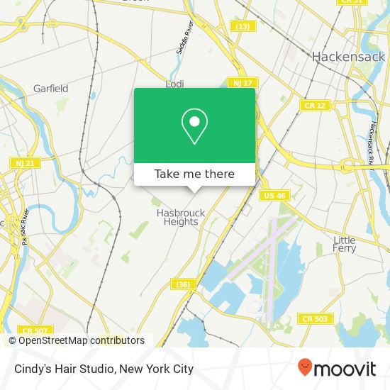 Cindy's Hair Studio map