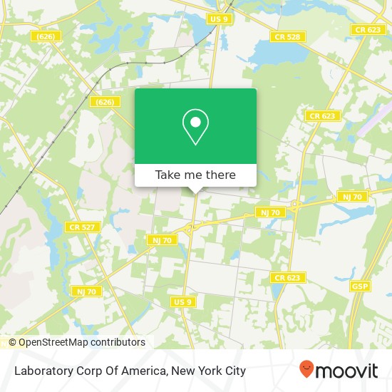 Laboratory Corp Of America map