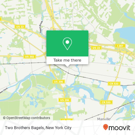 Mapa de Two Brothers Bagels