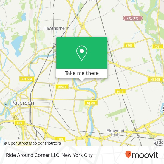 Ride Around Corner LLC map