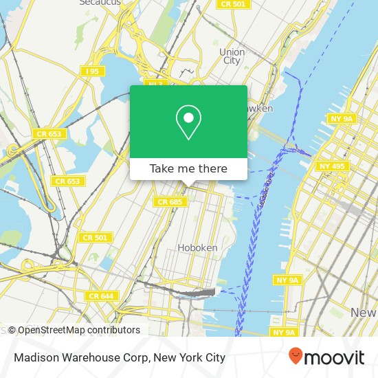 Mapa de Madison Warehouse Corp