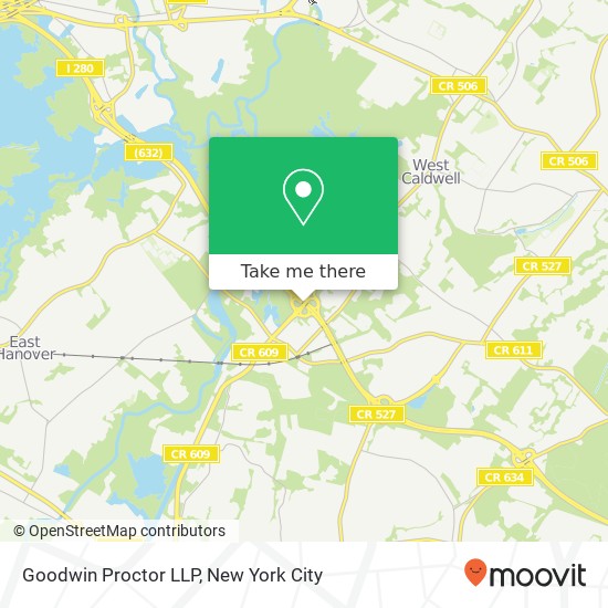 Mapa de Goodwin Proctor LLP