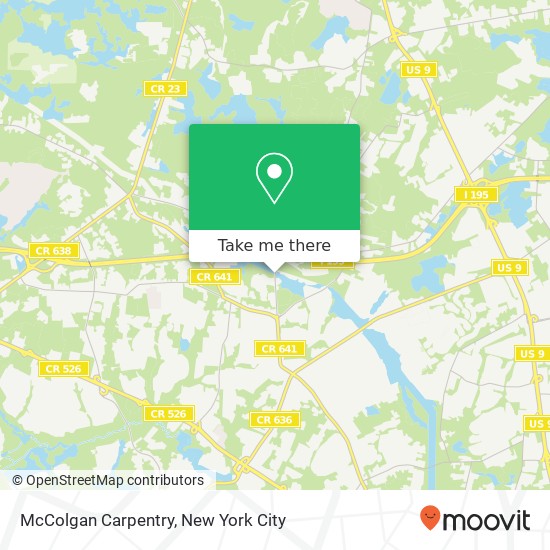 McColgan Carpentry map