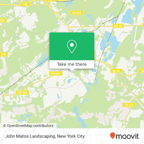 John Matos Landscaping map