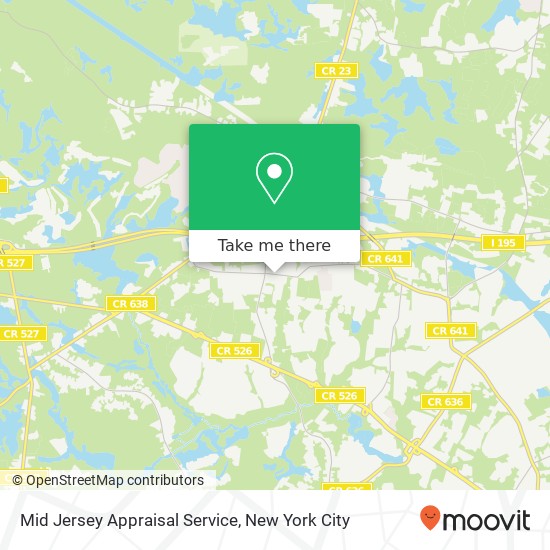 Mid Jersey Appraisal Service map