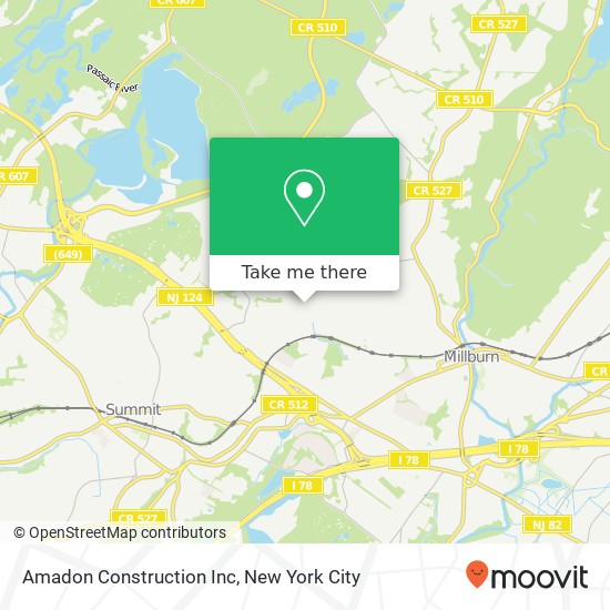 Amadon Construction Inc map