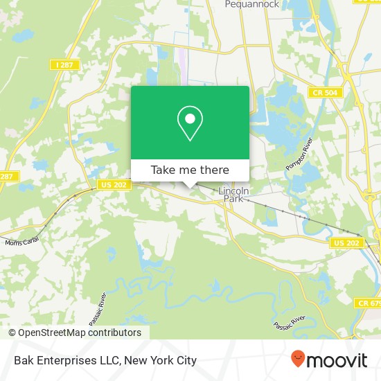 Mapa de Bak Enterprises LLC