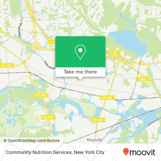 Mapa de Community Nutrition Services