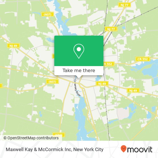 Maxwell Kay & McCormick Inc map