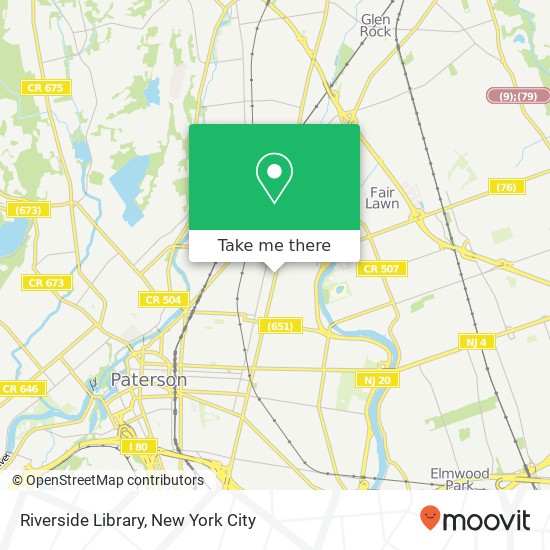 Mapa de Riverside Library