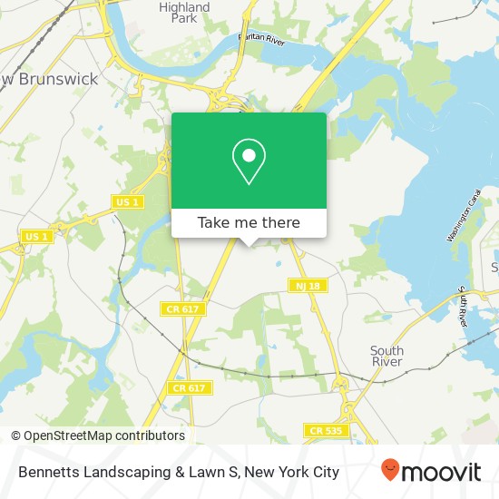 Bennetts Landscaping & Lawn S map