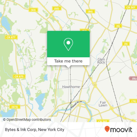 Mapa de Bytes & Ink Corp