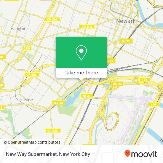 Mapa de New Way Supermarket