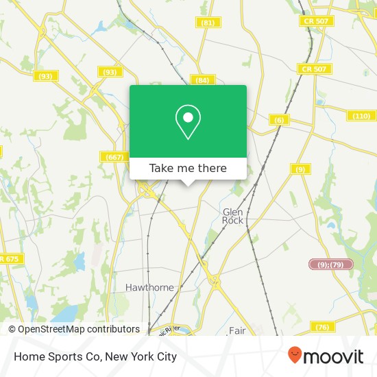 Home Sports Co map