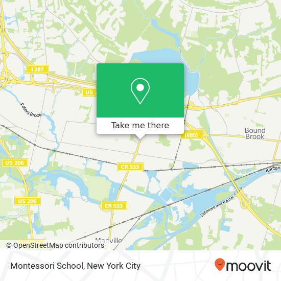 Montessori School map