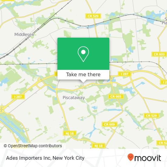 Ades Importers Inc map