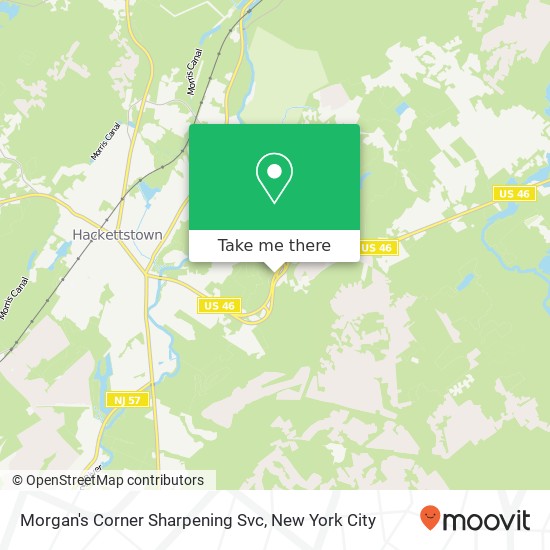 Morgan's Corner Sharpening Svc map