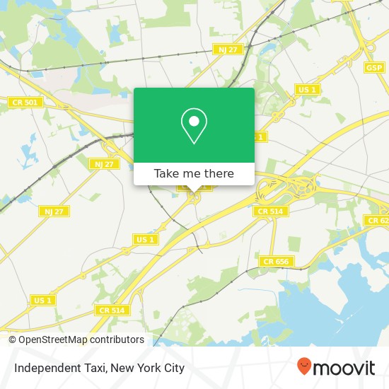 Mapa de Independent Taxi