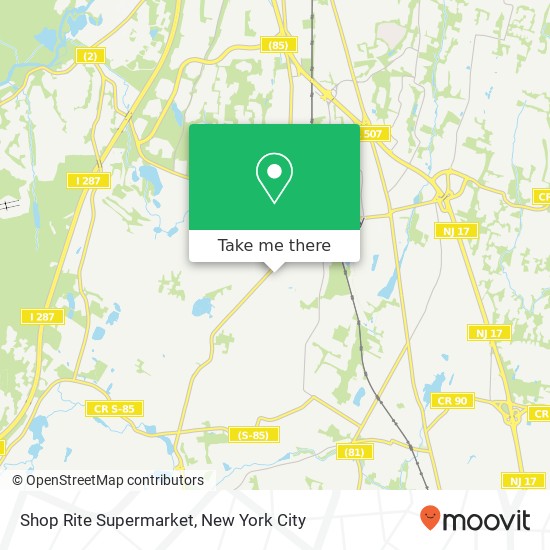 Mapa de Shop Rite Supermarket