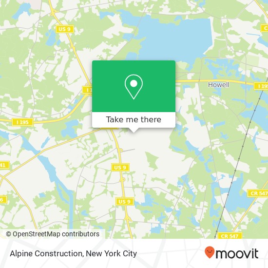 Mapa de Alpine Construction