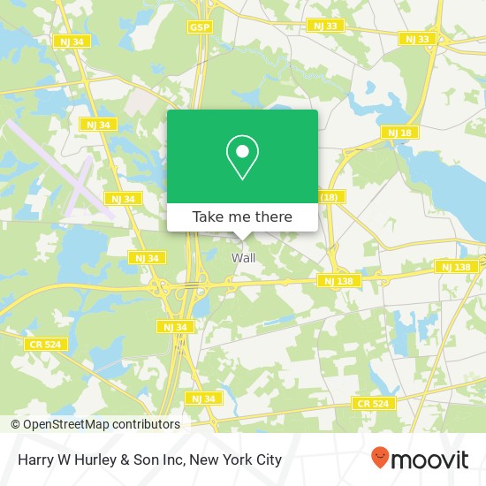 Mapa de Harry W Hurley & Son Inc