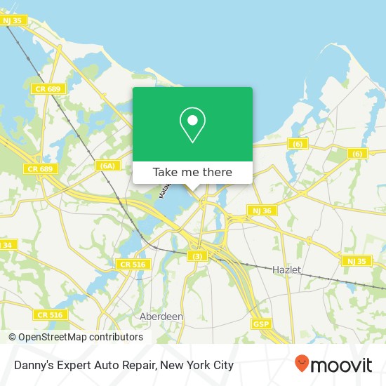 Danny's Expert Auto Repair map