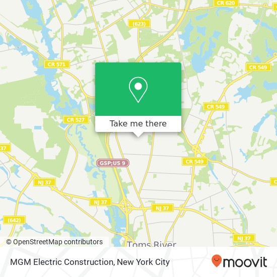 Mapa de MGM Electric Construction