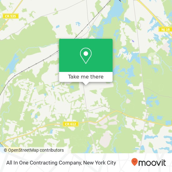 All In One Contracting Company map