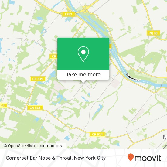 Somerset Ear Nose & Throat map