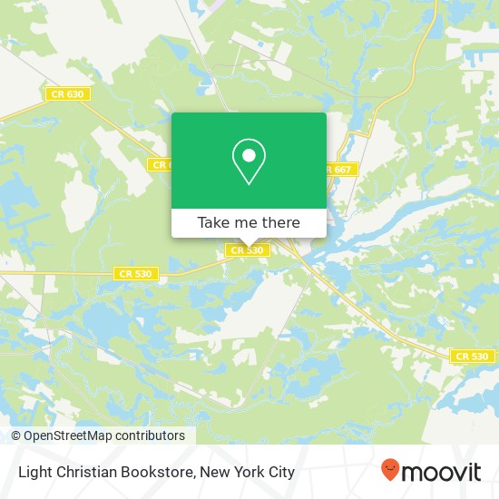 Mapa de Light Christian Bookstore