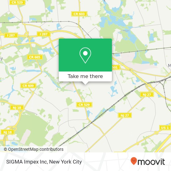 Mapa de SIGMA Impex Inc