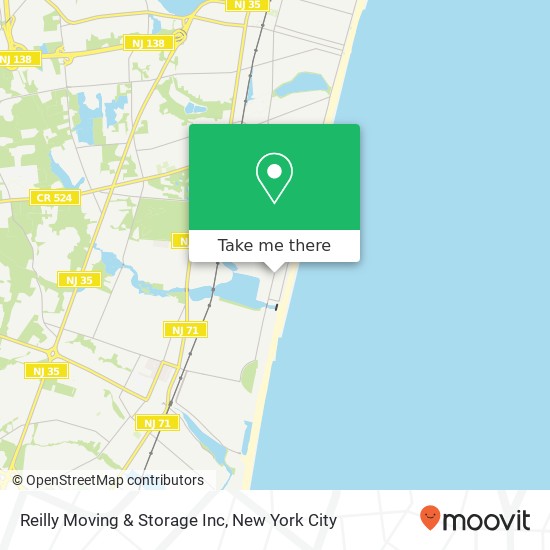 Mapa de Reilly Moving & Storage Inc