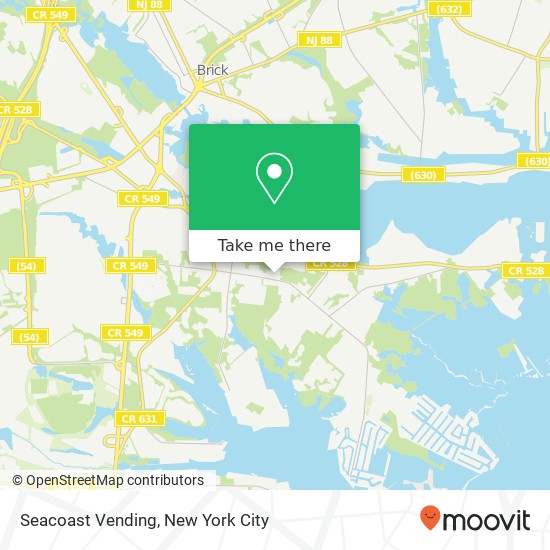 Seacoast Vending map