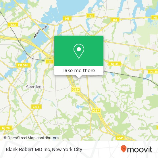 Blank Robert MD Inc map