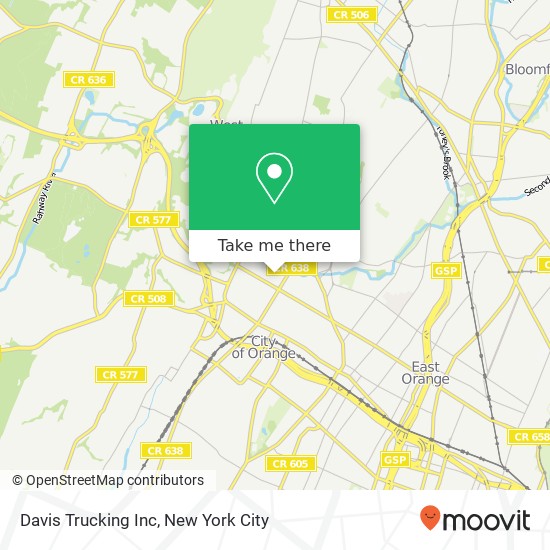 Davis Trucking Inc map