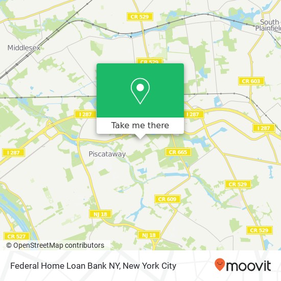 Federal Home Loan Bank NY map