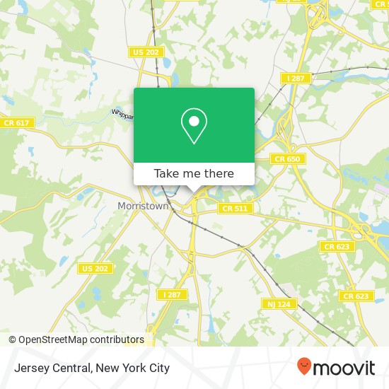 Jersey Central map