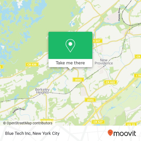 Blue Tech Inc map