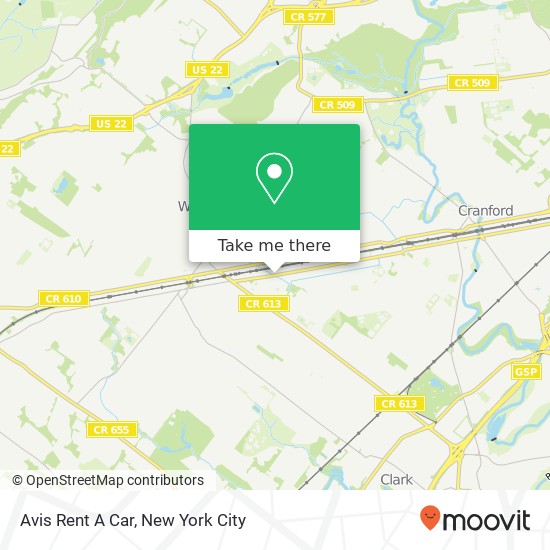 Avis Rent A Car map