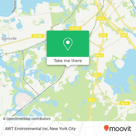 AWT Environmental Inc map